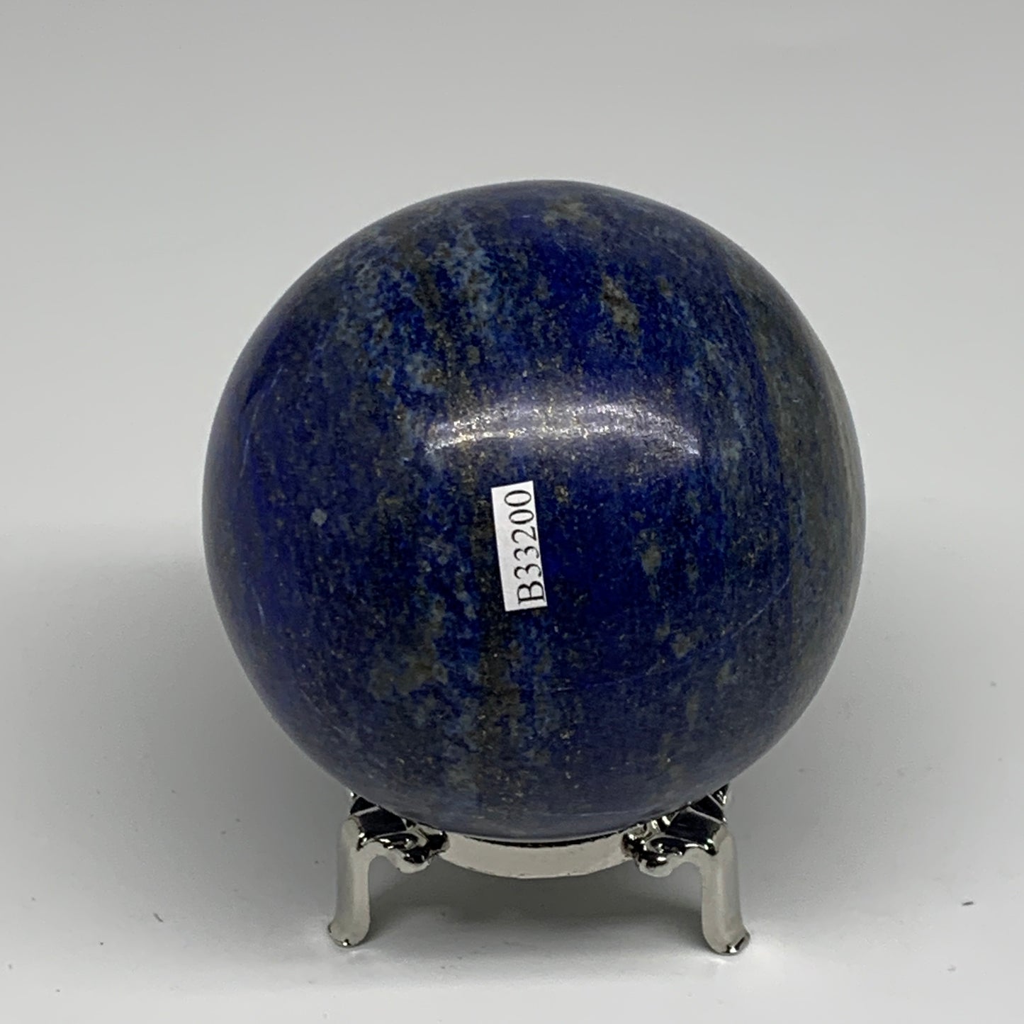 1.82 lbs, 3.2" (80mm), Lapis Lazuli Sphere Ball Gemstone @Afghanistan, B33200