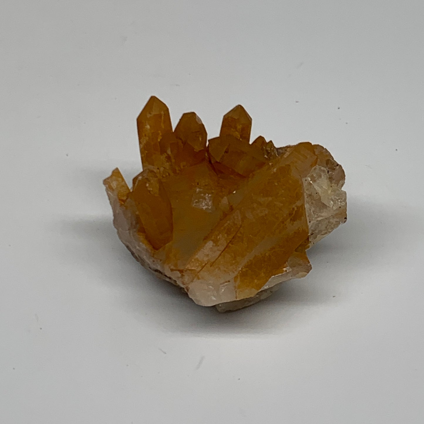 51.8g, 1.7"x1.6"x1.1", Orange Quartz Cluster Crystal Terminated @Brazil, B28897