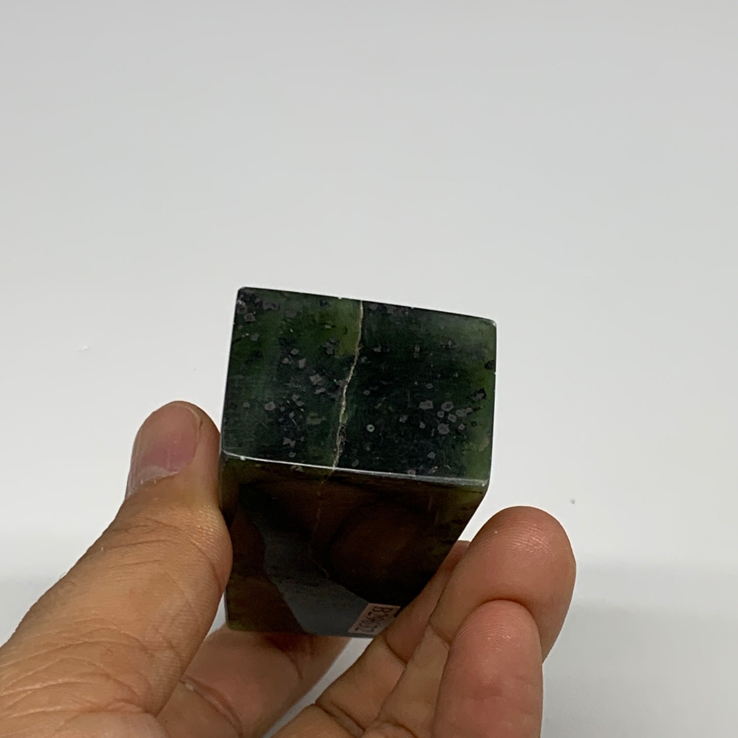 144.7g, 3.3"x1.4"x1", Serpentine Point Tower Obelisk Crystal @Pakistan, B29632