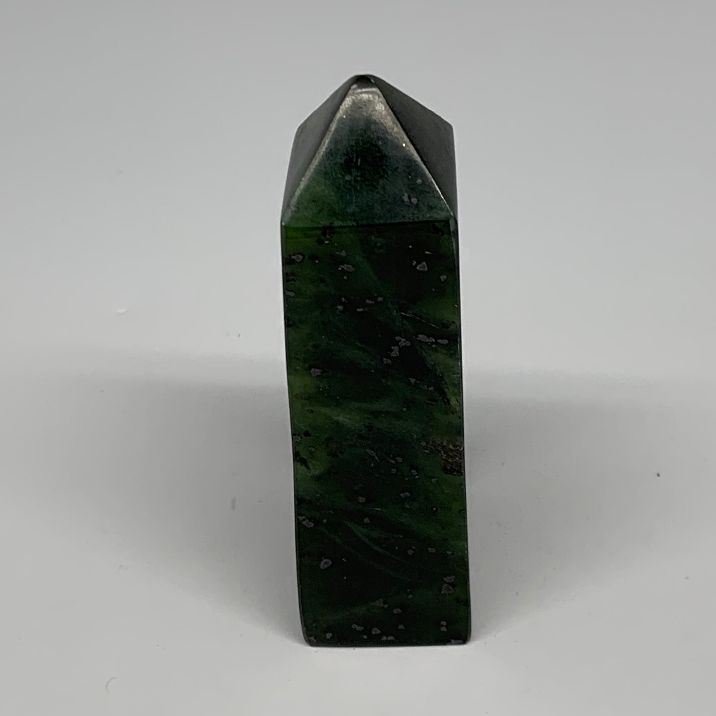144.7g, 3.3"x1.4"x1", Serpentine Point Tower Obelisk Crystal @Pakistan, B29632