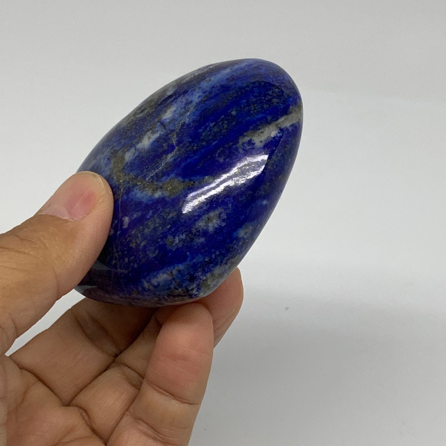 0.44 lbs, 2.5"x2.9"x1.2", Natural Lapis Lazuli Heart Polished Crystal, B36671