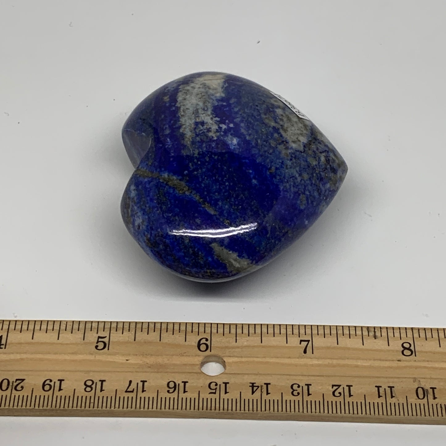 0.44 lbs, 2.5"x2.9"x1.2", Natural Lapis Lazuli Heart Polished Crystal, B36671