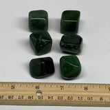 152.4g, 0.8"-0.9", 6pcs, Natural Nephrite Jade Tumbled Stone @Afghanistan,B31903
