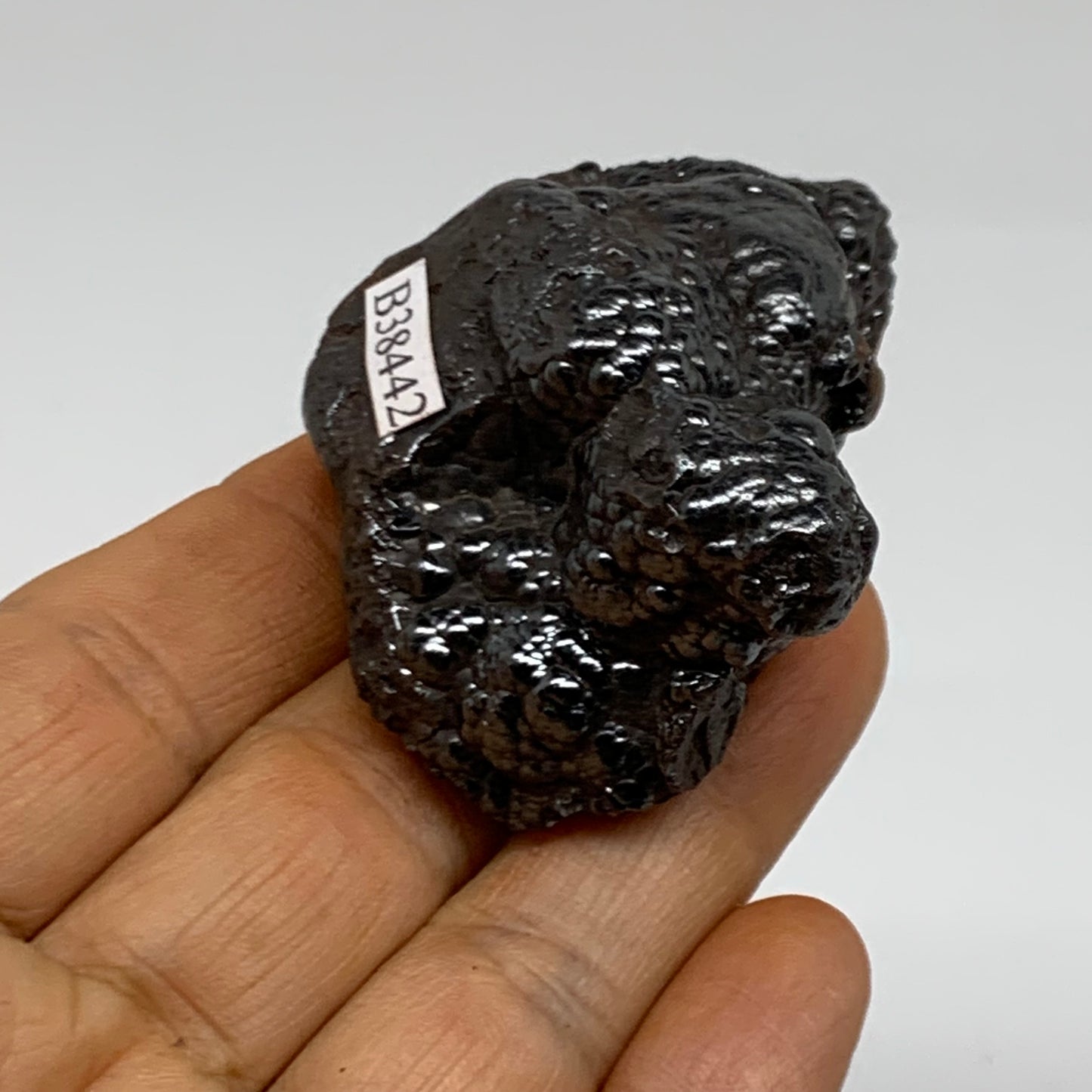 123g, 2.1"x1.5"x1.2", Rough Hematite Botryoidal Mineral Crystal, B38442