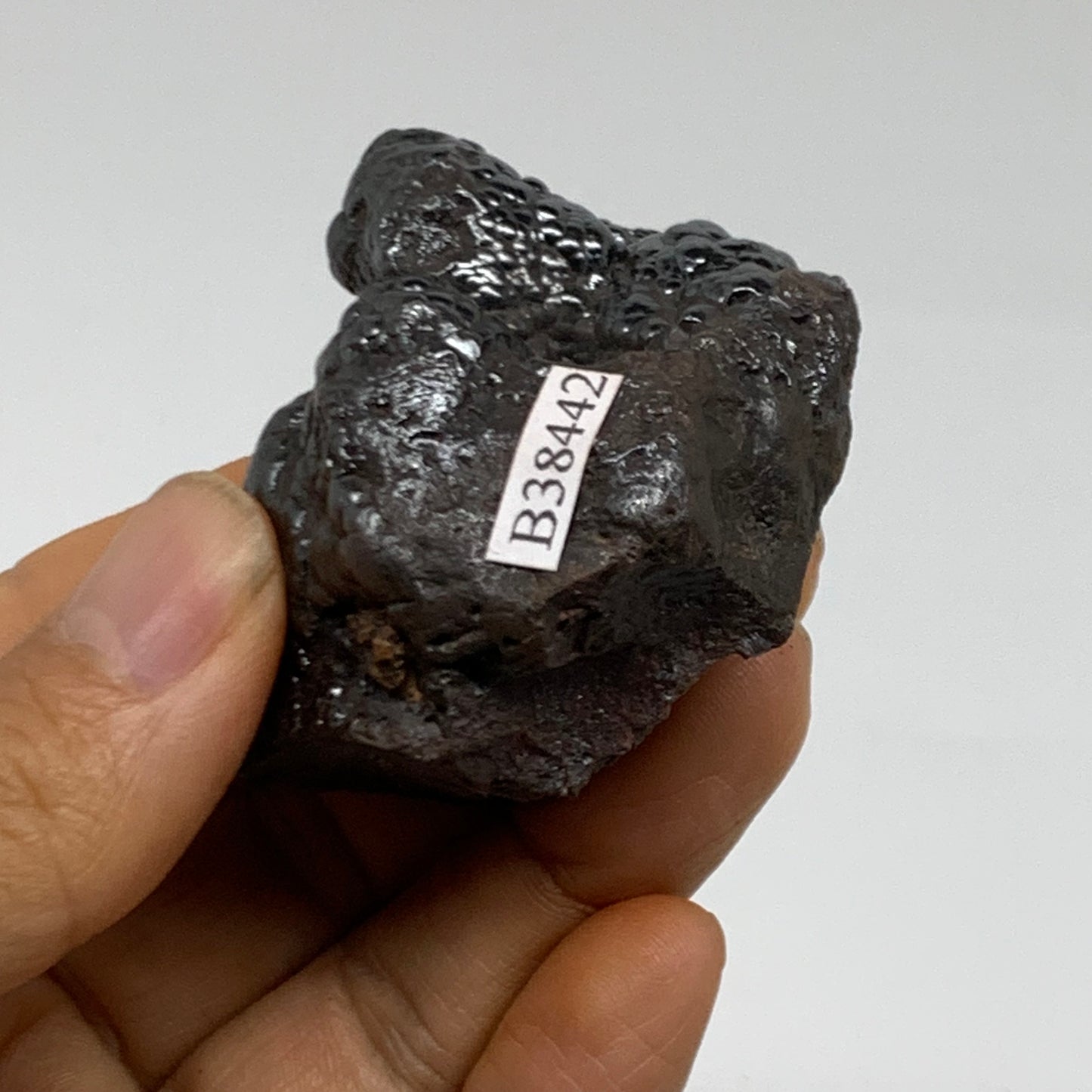 123g, 2.1"x1.5"x1.2", Rough Hematite Botryoidal Mineral Crystal, B38442