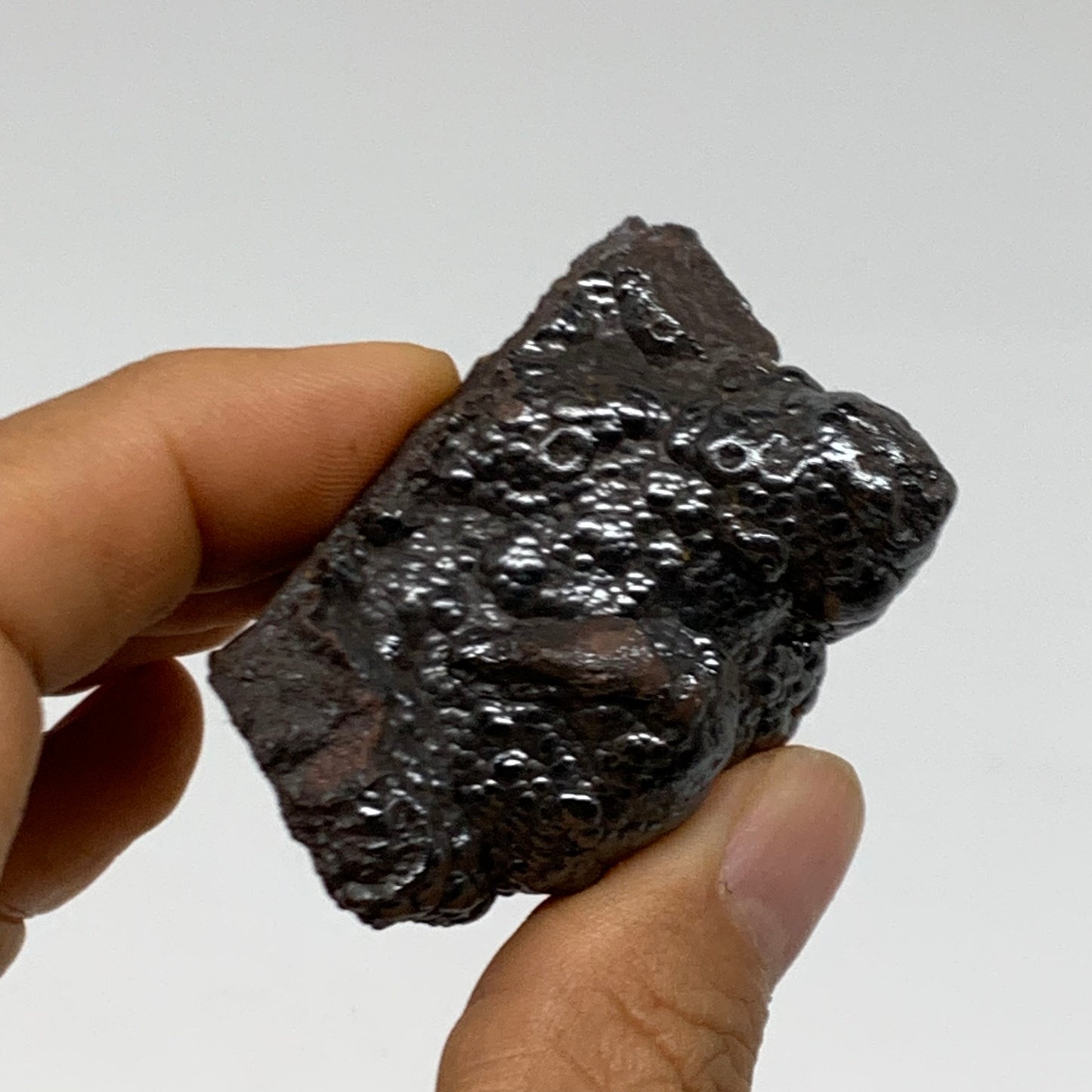 123g, 2.1"x1.5"x1.2", Rough Hematite Botryoidal Mineral Crystal, B38442