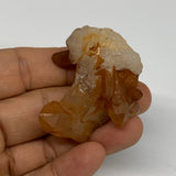 35.2g, 1.8"x1.7"x0.9", Orange Quartz Cluster Crystal Terminated @Brazil, B28900