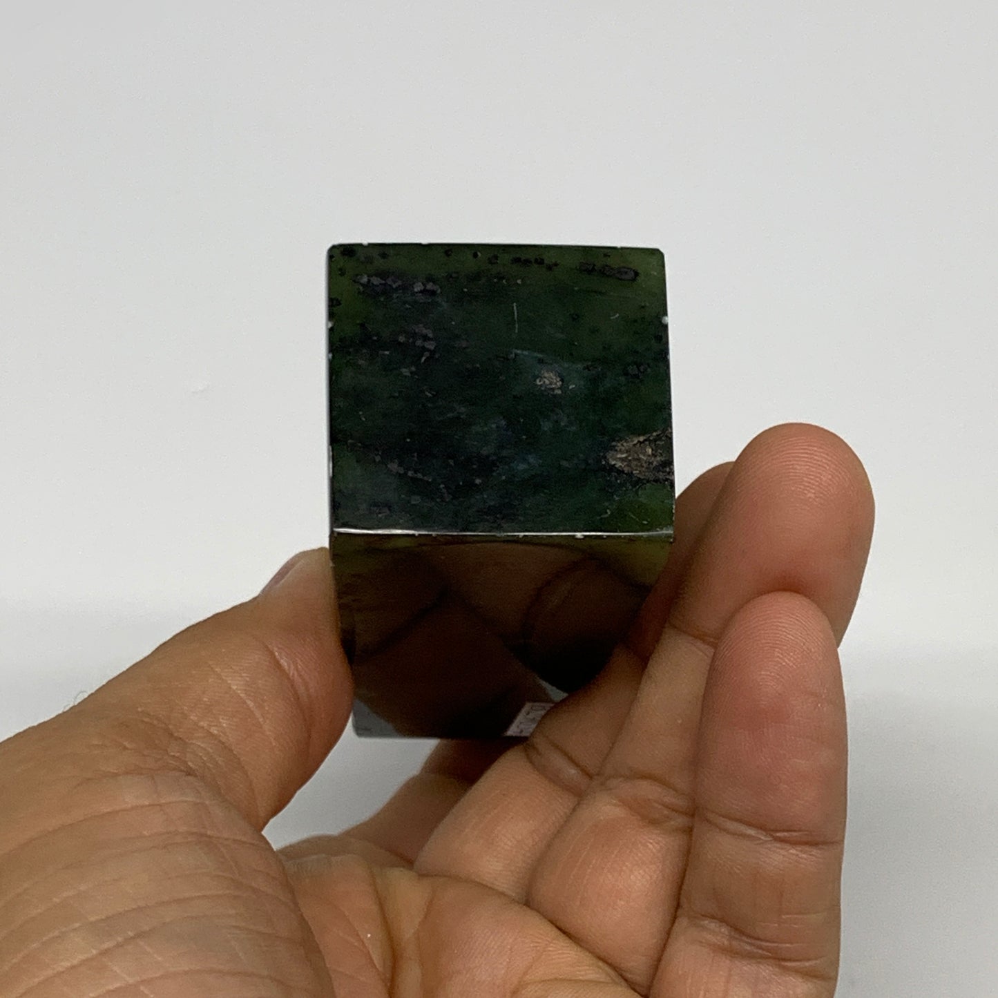 164g, 3.6"x1.3"x1.2", Serpentine Point Tower Obelisk Crystal @Pakistan, B29634