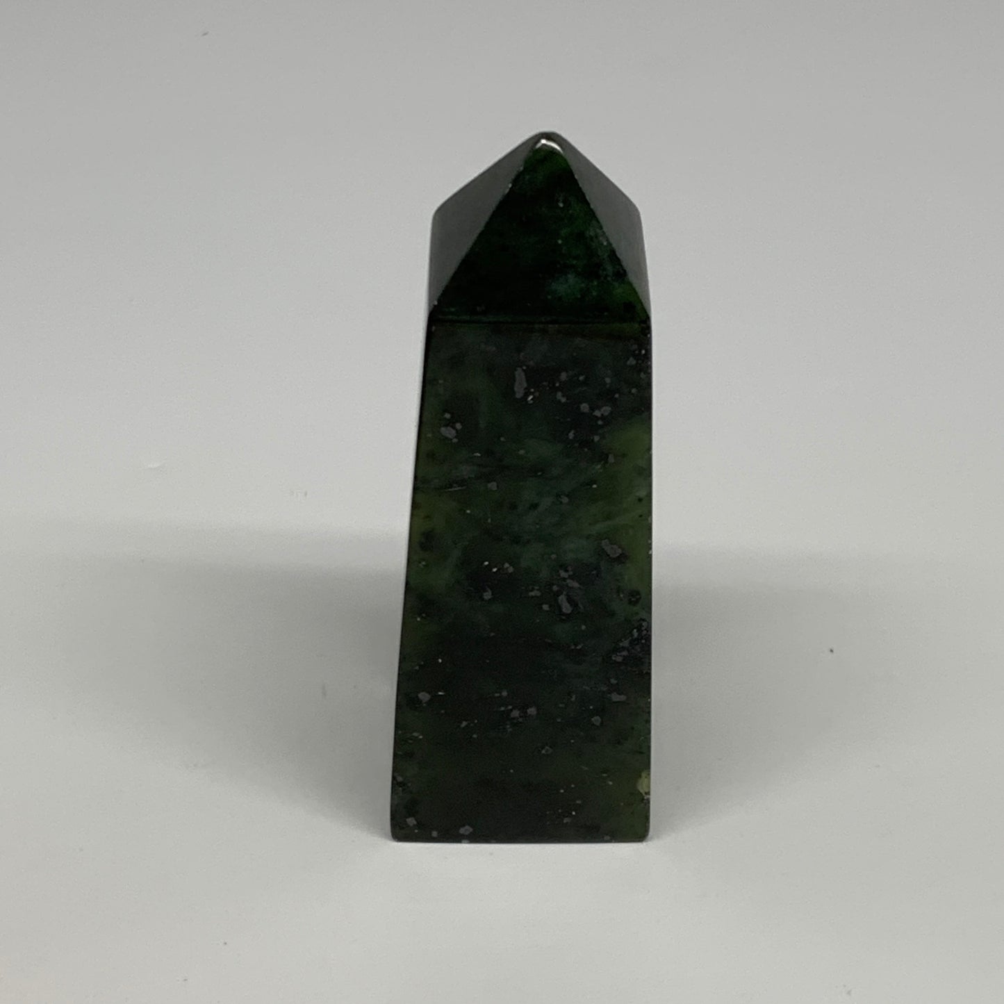164g, 3.6"x1.3"x1.2", Serpentine Point Tower Obelisk Crystal @Pakistan, B29634