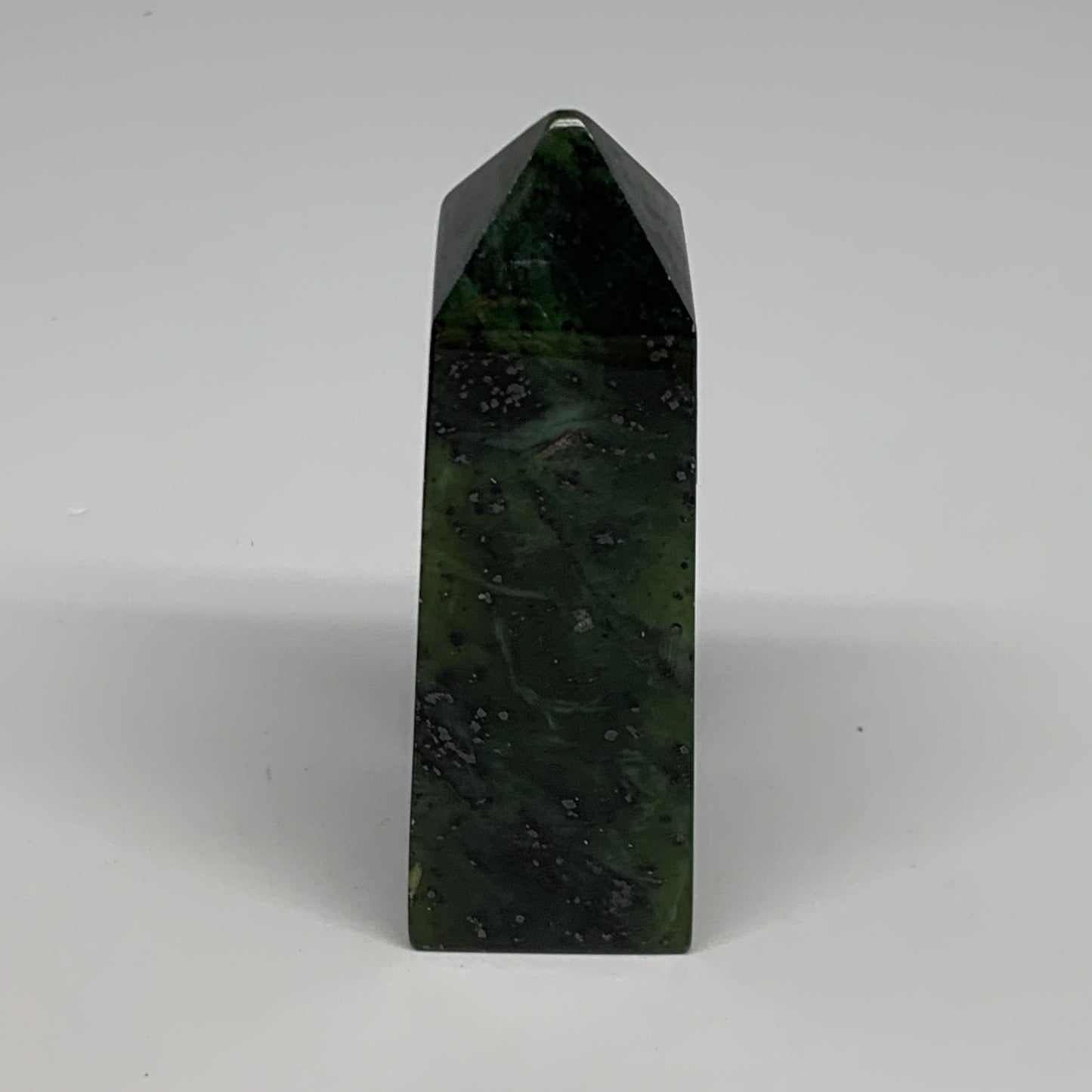 164g, 3.6"x1.3"x1.2", Serpentine Point Tower Obelisk Crystal @Pakistan, B29634