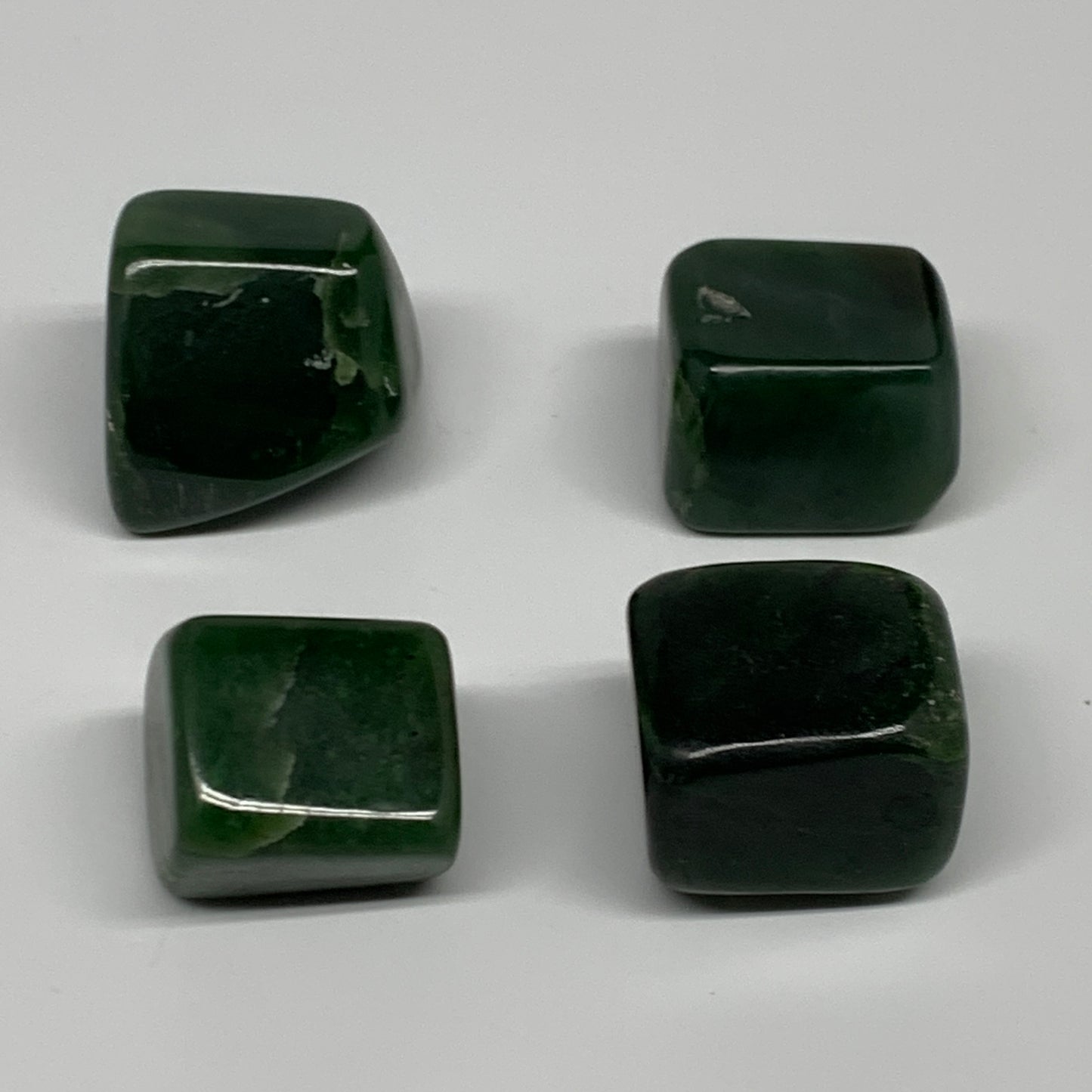 160.1g, 1"-1.2", 4pcs, Natural Nephrite Jade Tumbled Stone @Afghanistan,B31905