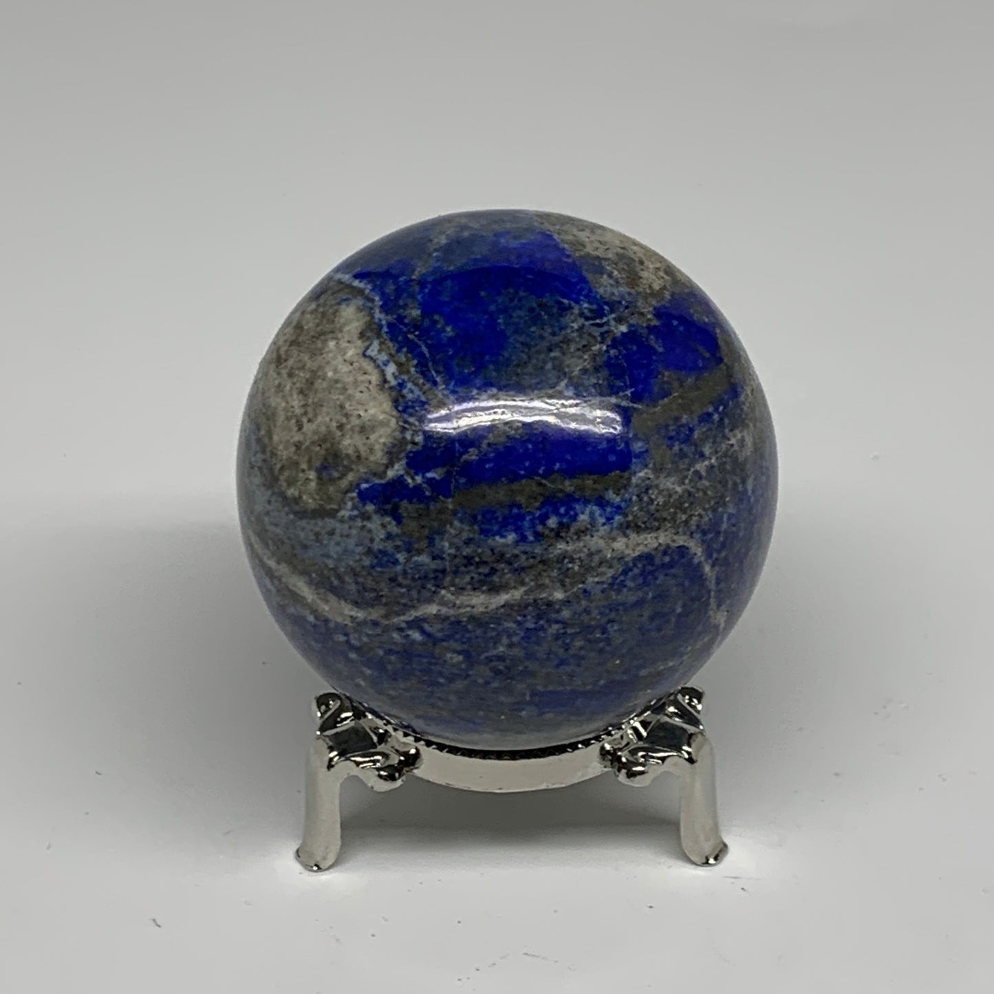 0.97 lbs, 2.6" (65mm), Lapis Lazuli Sphere Ball Gemstone @Afghanistan, B33202