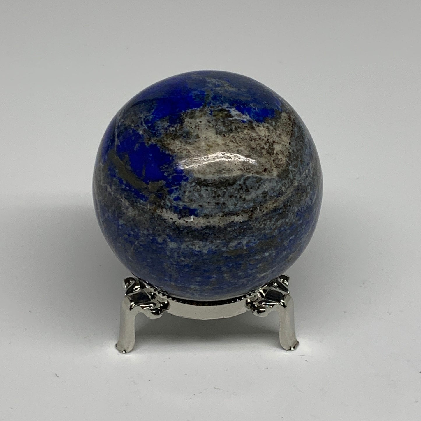0.97 lbs, 2.6" (65mm), Lapis Lazuli Sphere Ball Gemstone @Afghanistan, B33202