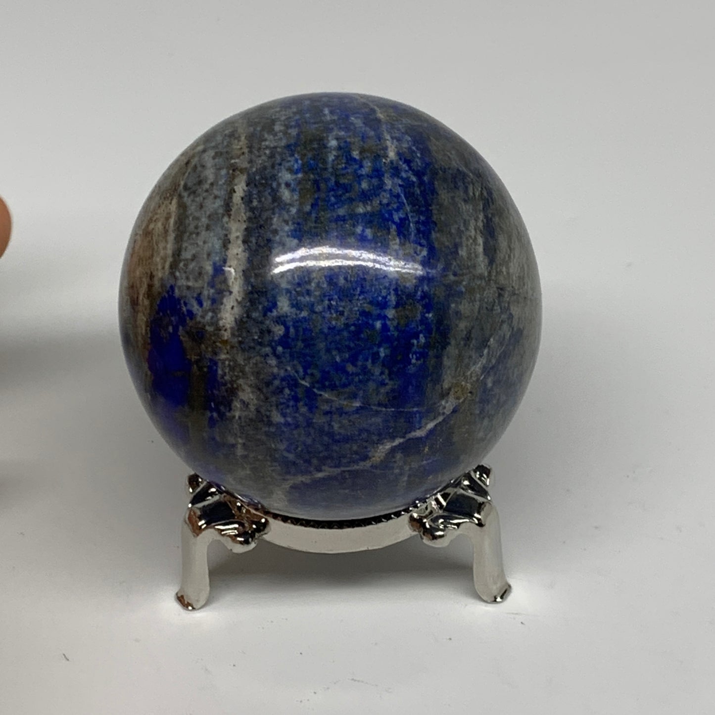0.97 lbs, 2.6" (65mm), Lapis Lazuli Sphere Ball Gemstone @Afghanistan, B33202