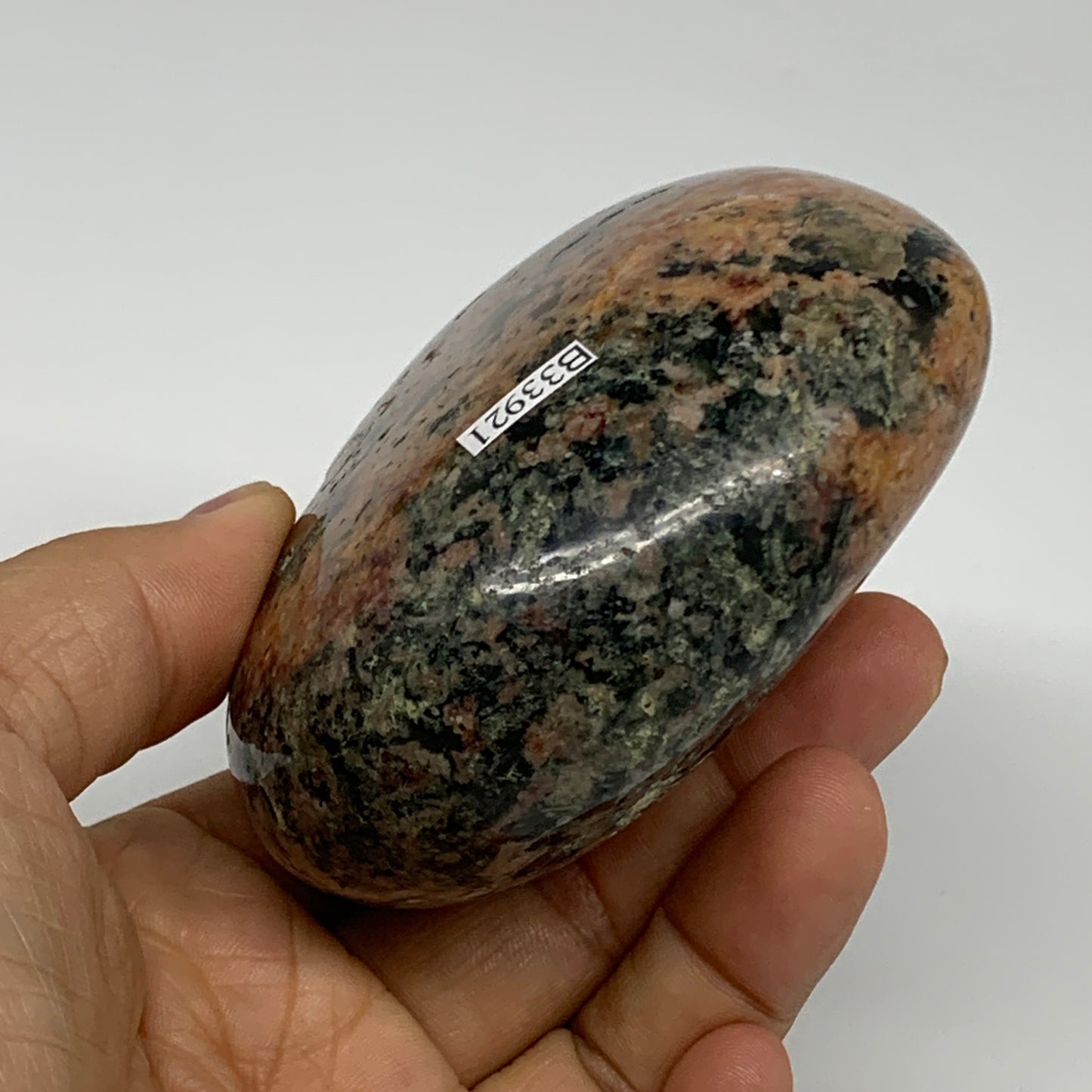 0.91 lbs, 3.1"x3.6"x1.6", Red Jasper Heart Polished Healing Home Decor, B33921