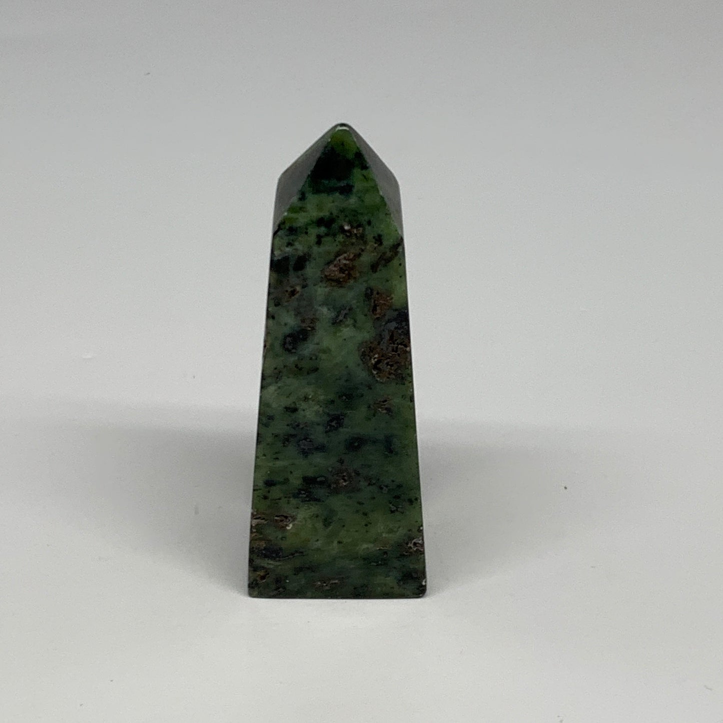 116.7g, 3.3"x1.2"x1", Serpentine Point Tower Obelisk Crystal @Pakistan, B29635