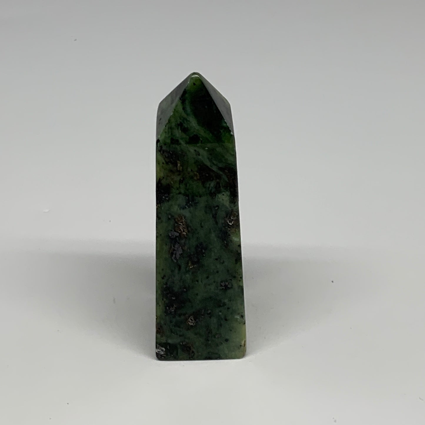 116.7g, 3.3"x1.2"x1", Serpentine Point Tower Obelisk Crystal @Pakistan, B29635