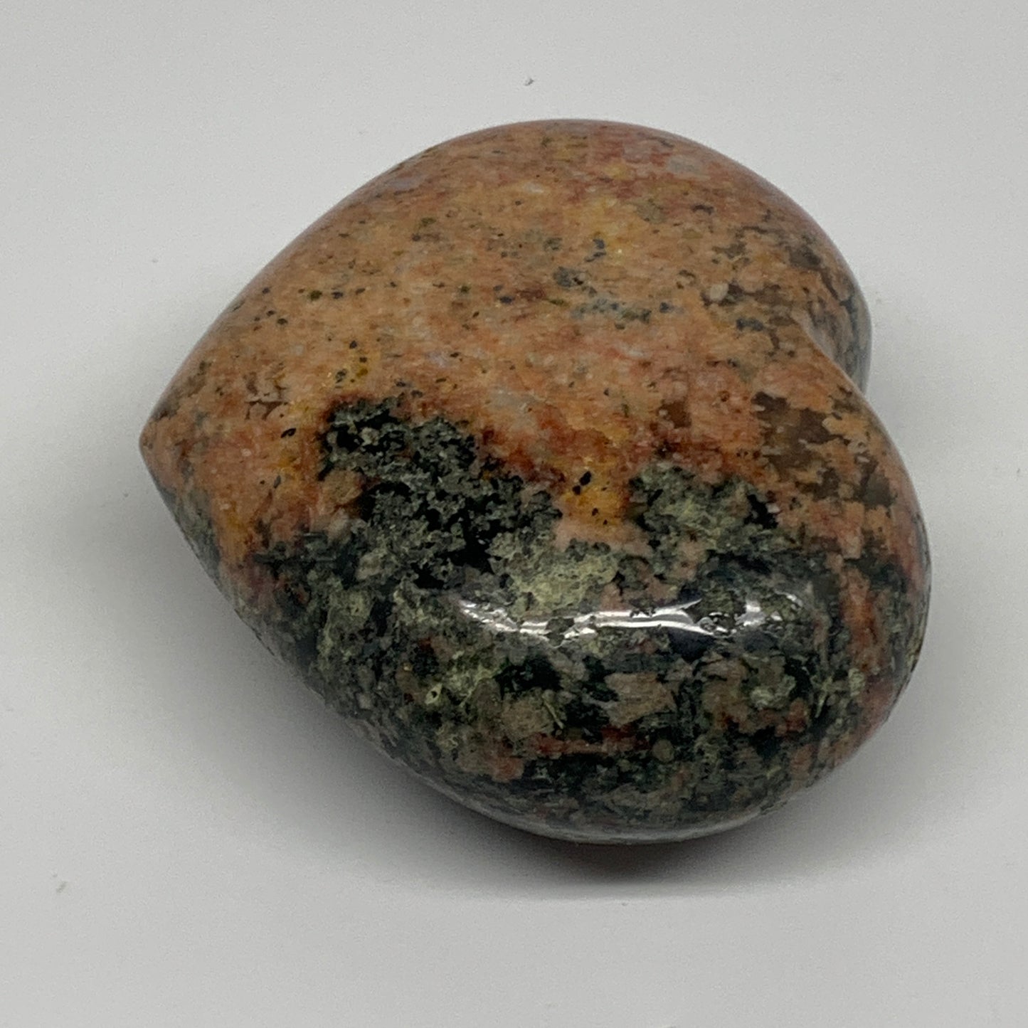 0.91 lbs, 3.1"x3.6"x1.6", Red Jasper Heart Polished Healing Home Decor, B33921