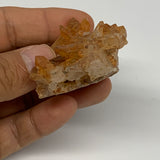 43.7g, 1.8"x1.9"x1.1", Orange Quartz Cluster Crystal Terminated @Brazil, B28901