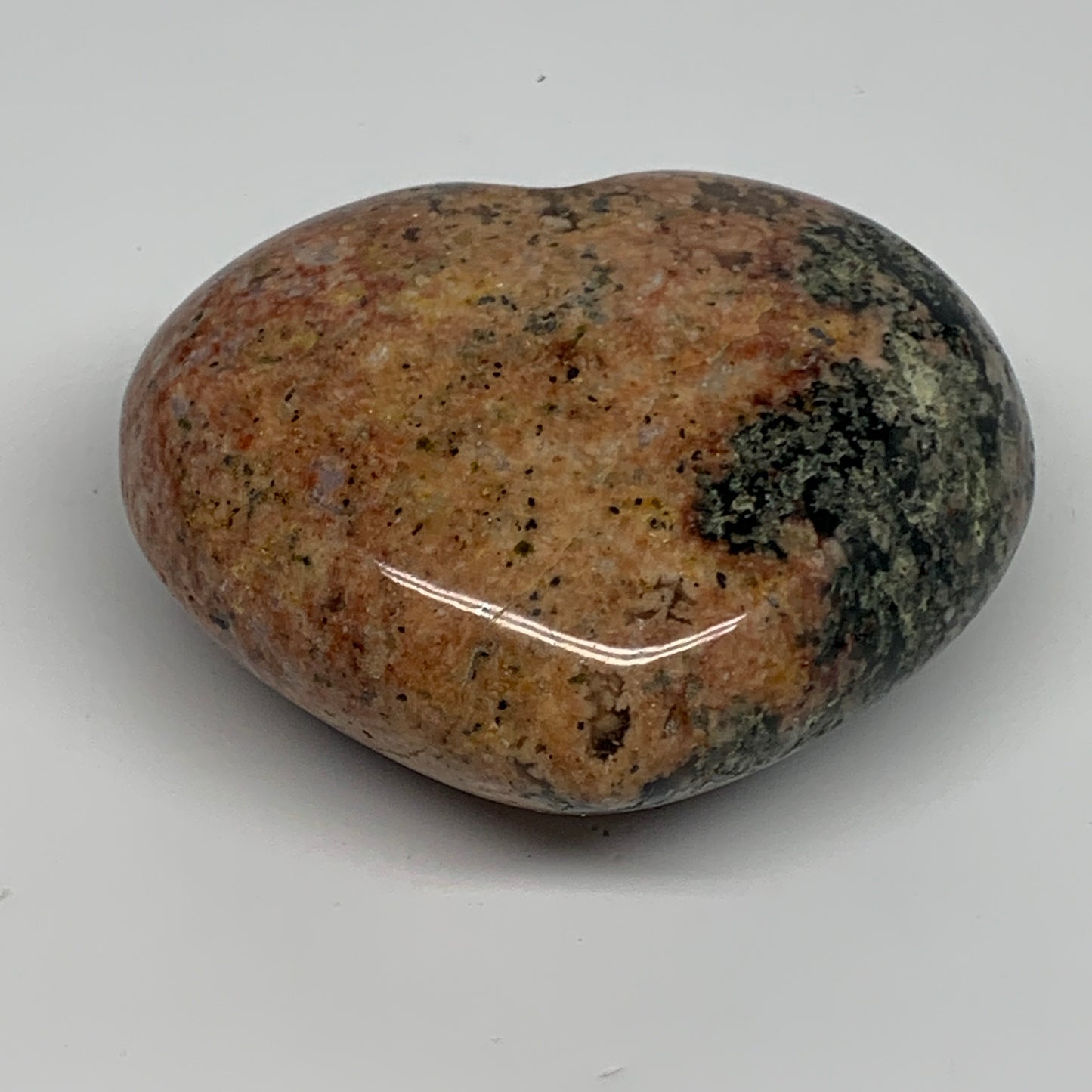 0.91 lbs, 3.1"x3.6"x1.6", Red Jasper Heart Polished Healing Home Decor, B33921