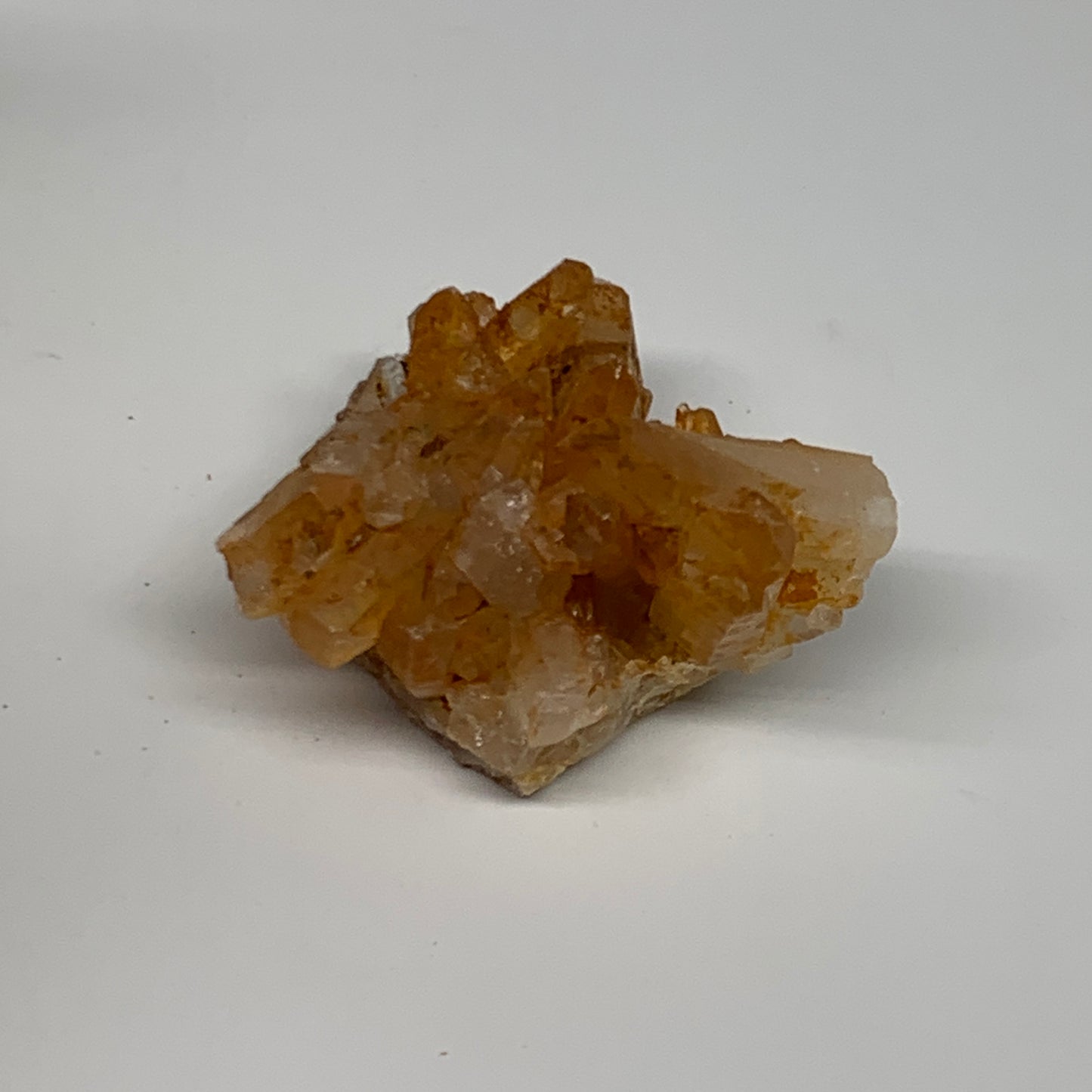 43.7g, 1.8"x1.9"x1.1", Orange Quartz Cluster Crystal Terminated @Brazil, B28901