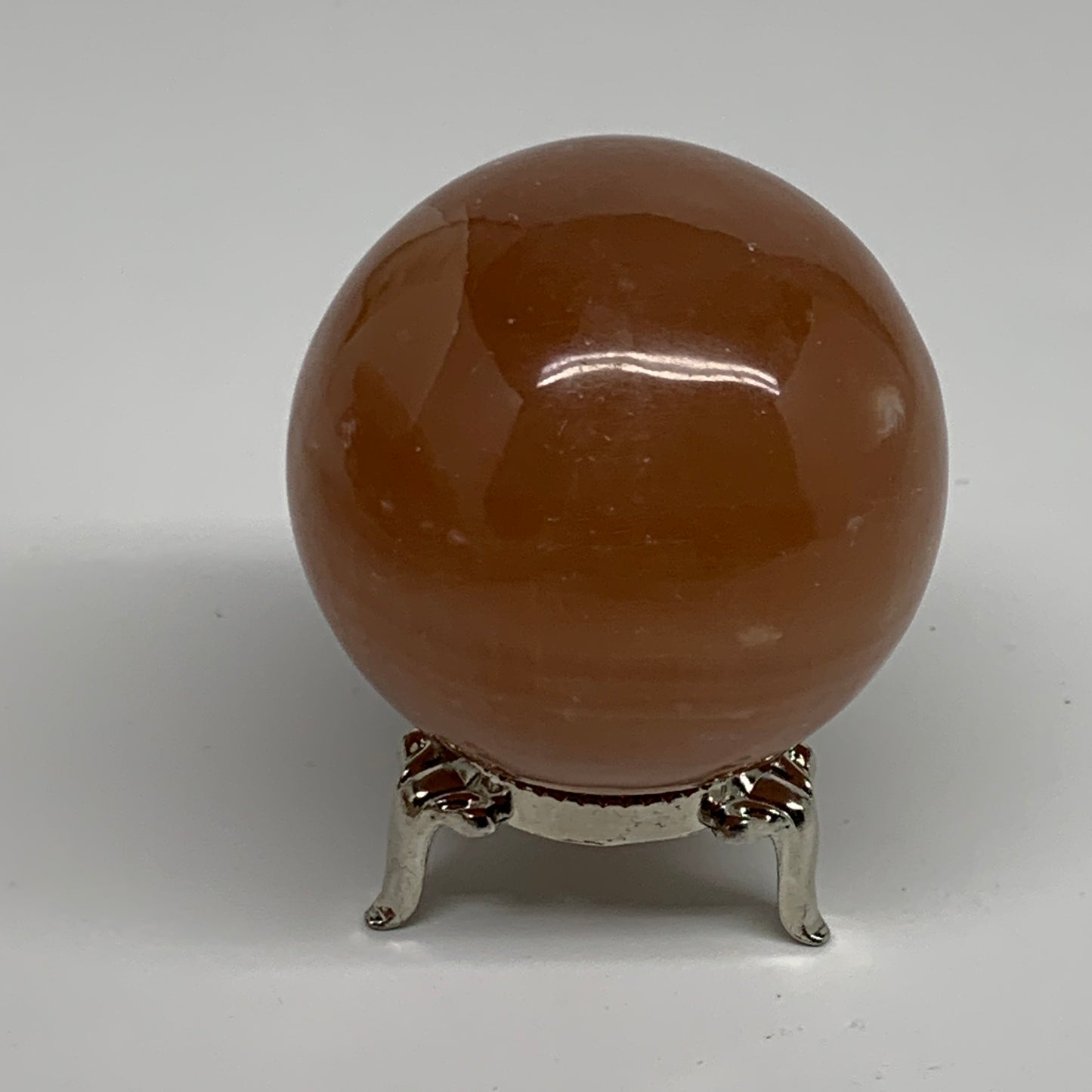 257.2g,2.2"(56mm), Honey Calcite Sphere Polished Gemstone, B35325