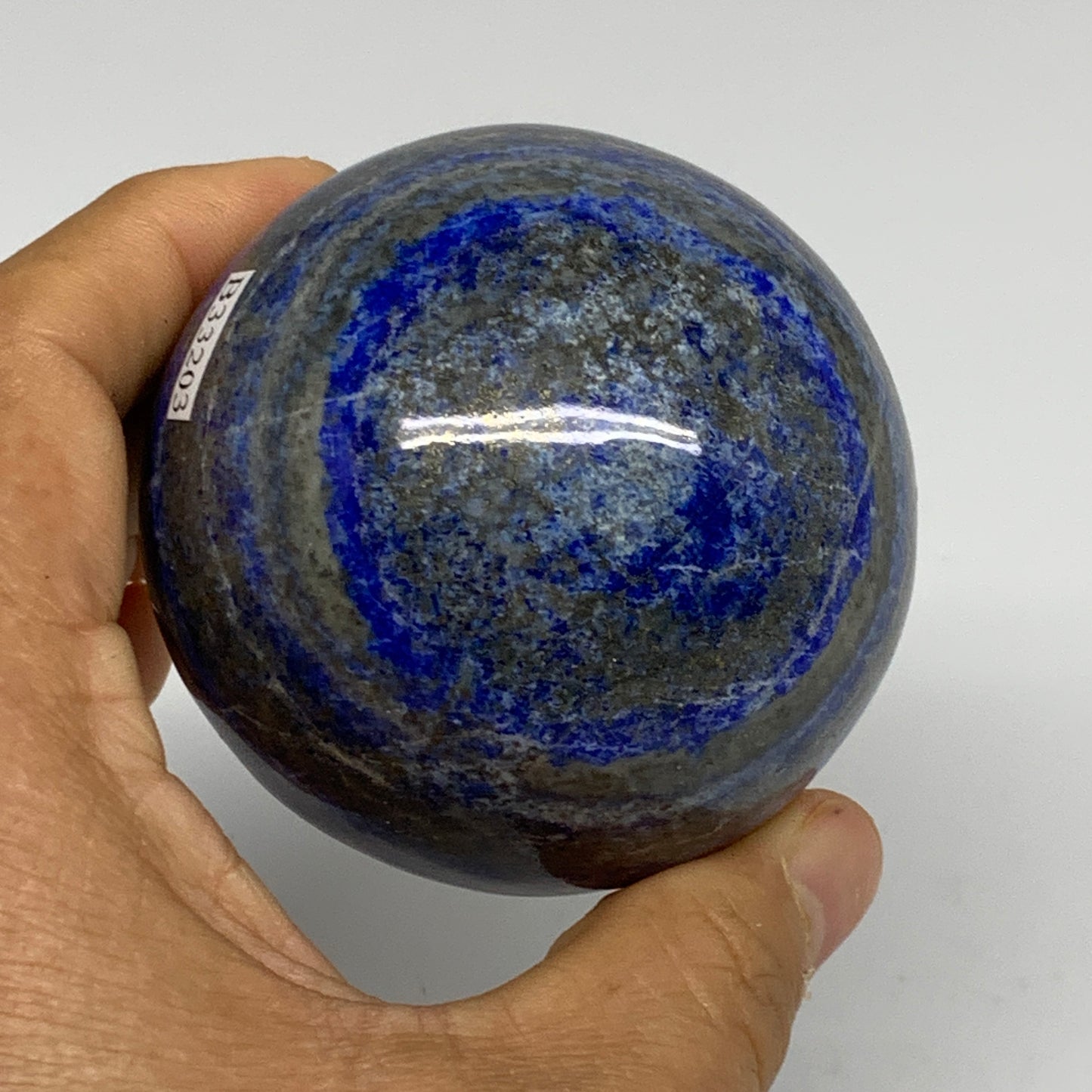 0.97 lbs, 2.6" (65mm), Lapis Lazuli Sphere Ball Gemstone @Afghanistan, B33203