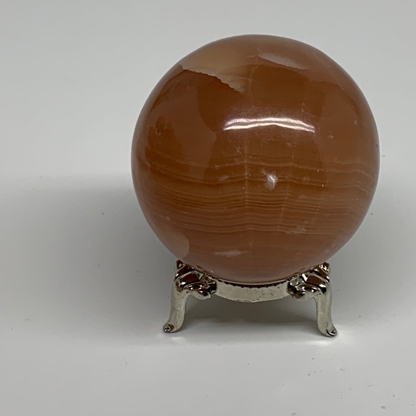 257.2g,2.2"(56mm), Honey Calcite Sphere Polished Gemstone, B35325