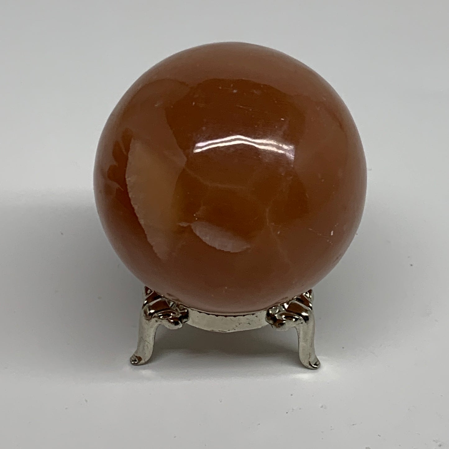 257.2g,2.2"(56mm), Honey Calcite Sphere Polished Gemstone, B35325