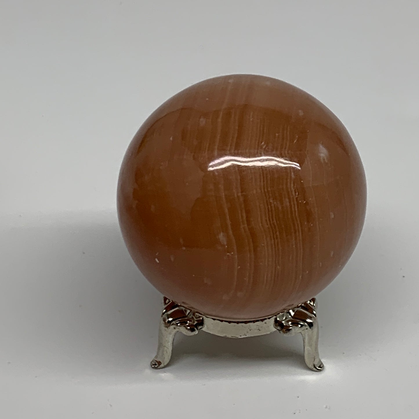 257.2g,2.2"(56mm), Honey Calcite Sphere Polished Gemstone, B35325