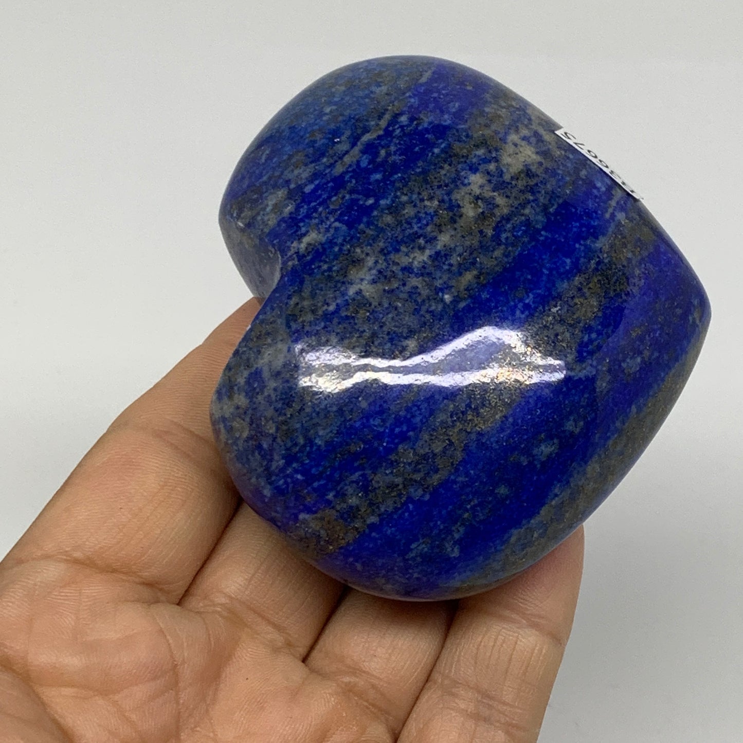 0.57 lbs, 2.6"x3"x1.4", Natural Lapis Lazuli Heart Polished Crystal, B36675