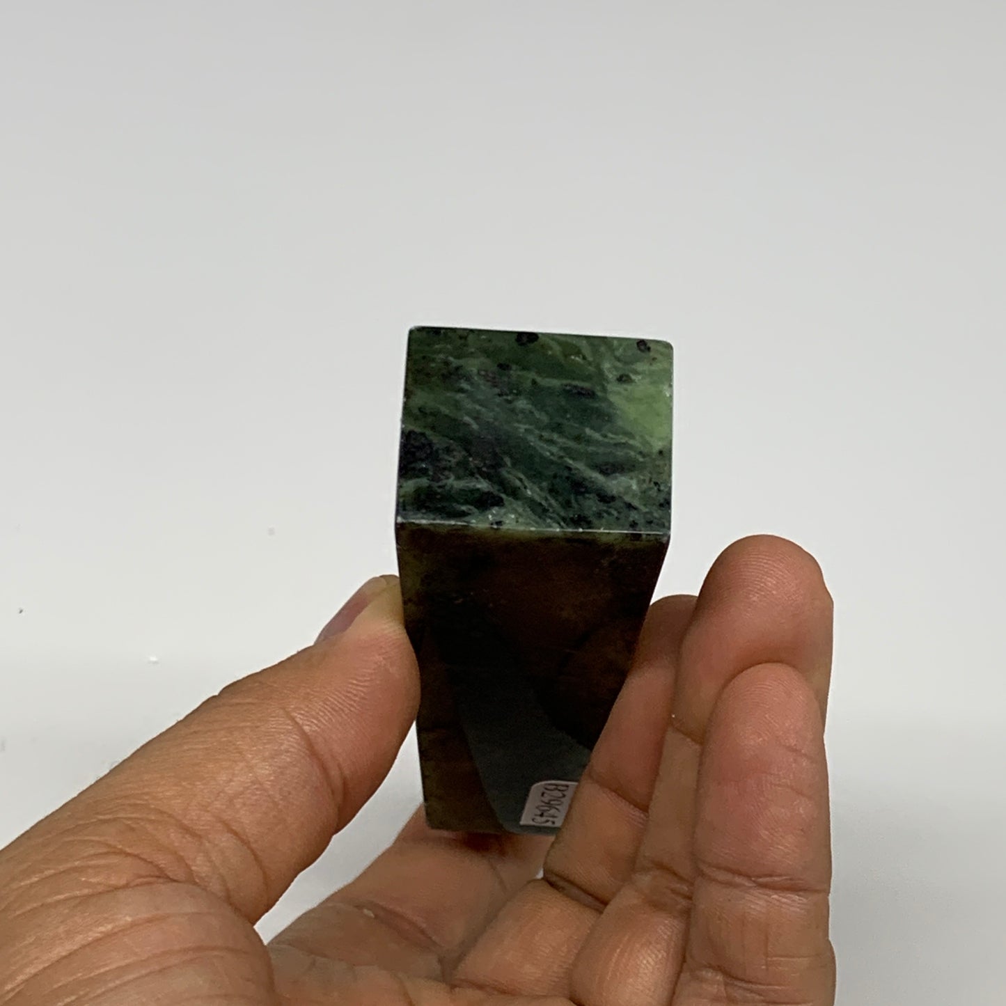 110.3g, 3.8"x1.1"x0.9", Serpentine Point Tower Obelisk Crystal @Pakistan, B29645