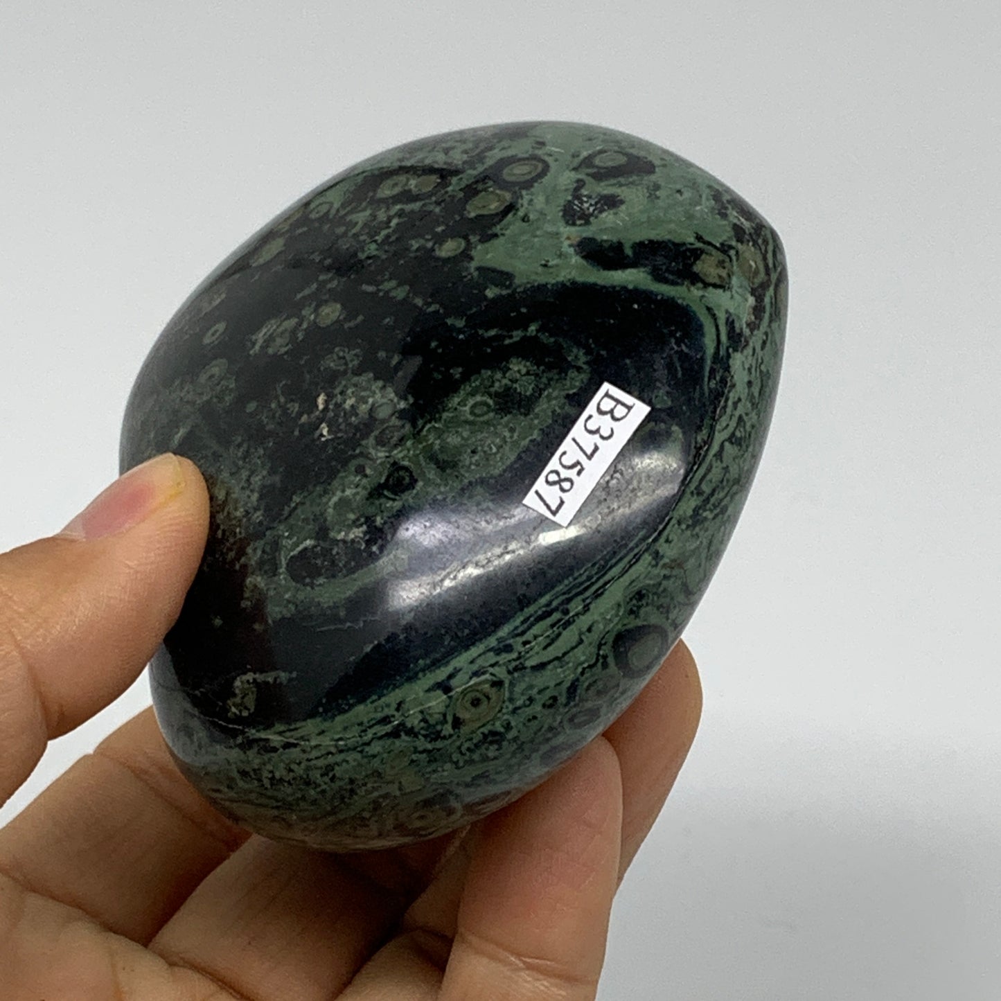 0.72 lbs, 2.9"x3.3"x1.5", Kambaba Jasper Heart Crocodile Polished Crystal, B3758