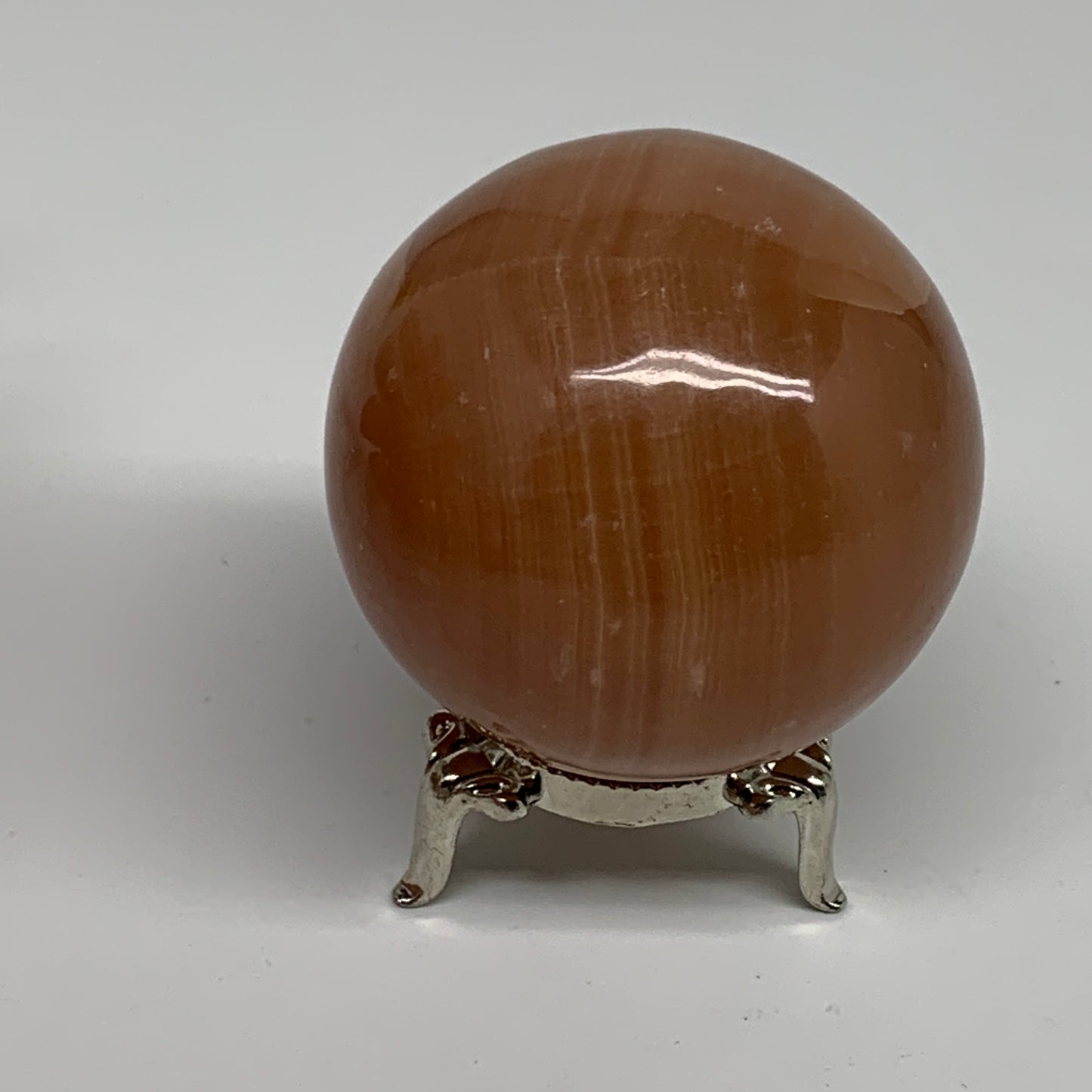 257.2g,2.2"(56mm), Honey Calcite Sphere Polished Gemstone, B35325
