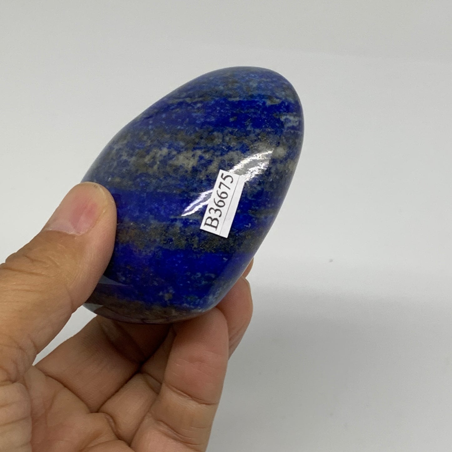 0.57 lbs, 2.6"x3"x1.4", Natural Lapis Lazuli Heart Polished Crystal, B36675