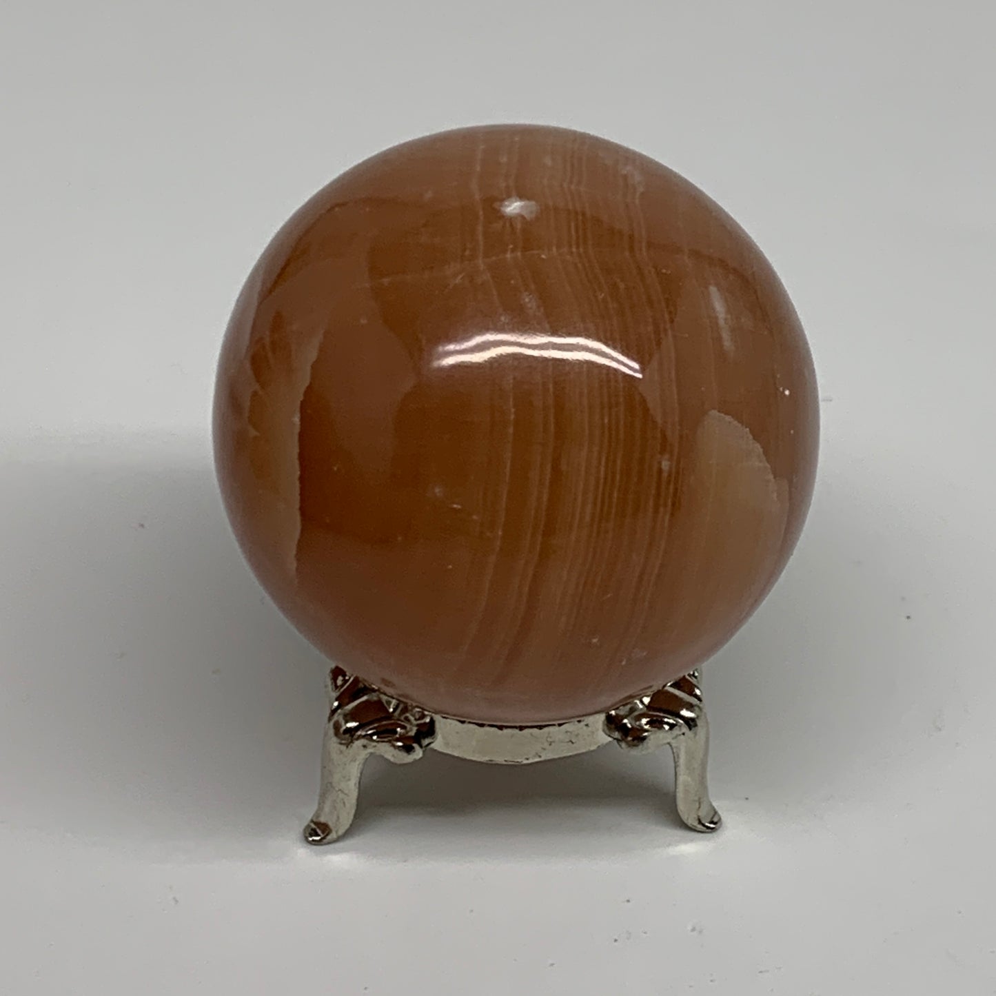 257.2g,2.2"(56mm), Honey Calcite Sphere Polished Gemstone, B35325