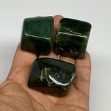 175.1g, 1.1"-1.4", 3pcs, Natural Nephrite Jade Tumbled Stone @Afghanistan,B31907