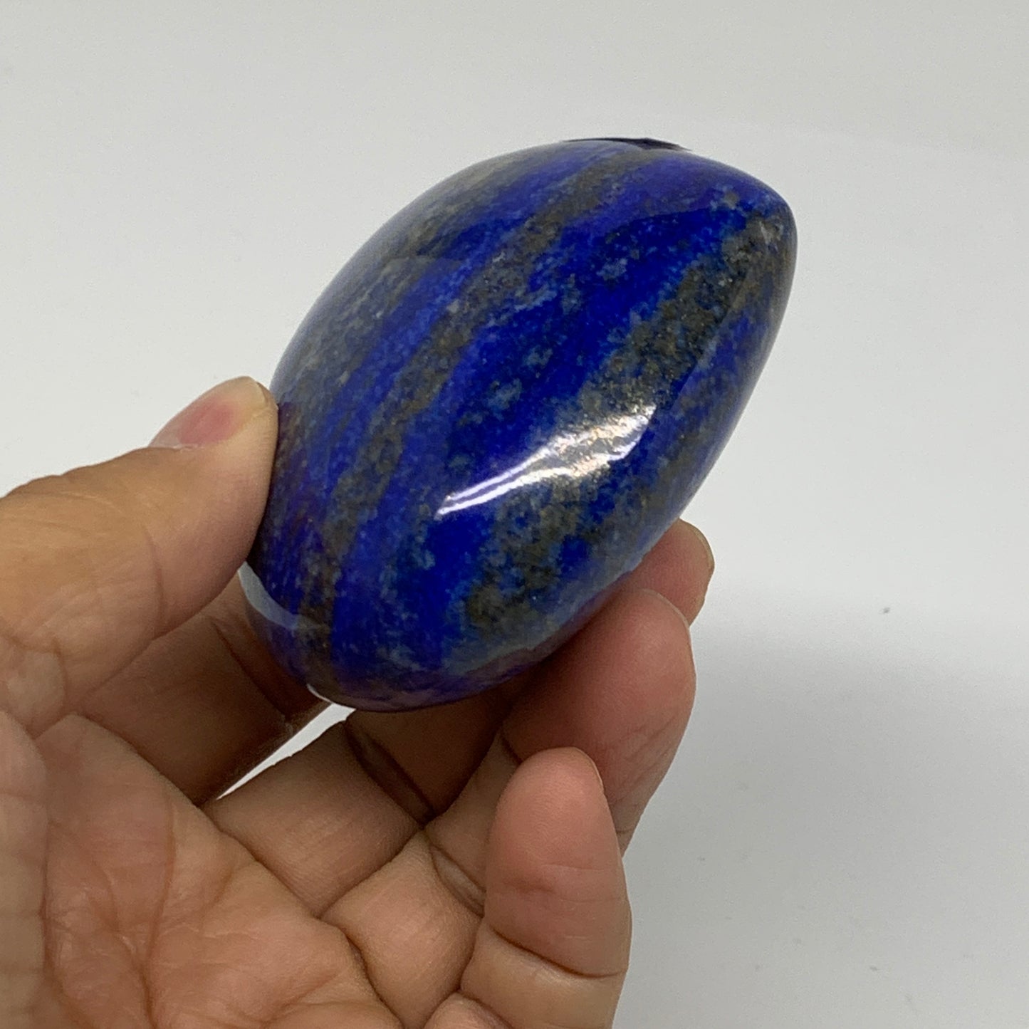 0.57 lbs, 2.6"x3"x1.4", Natural Lapis Lazuli Heart Polished Crystal, B36675