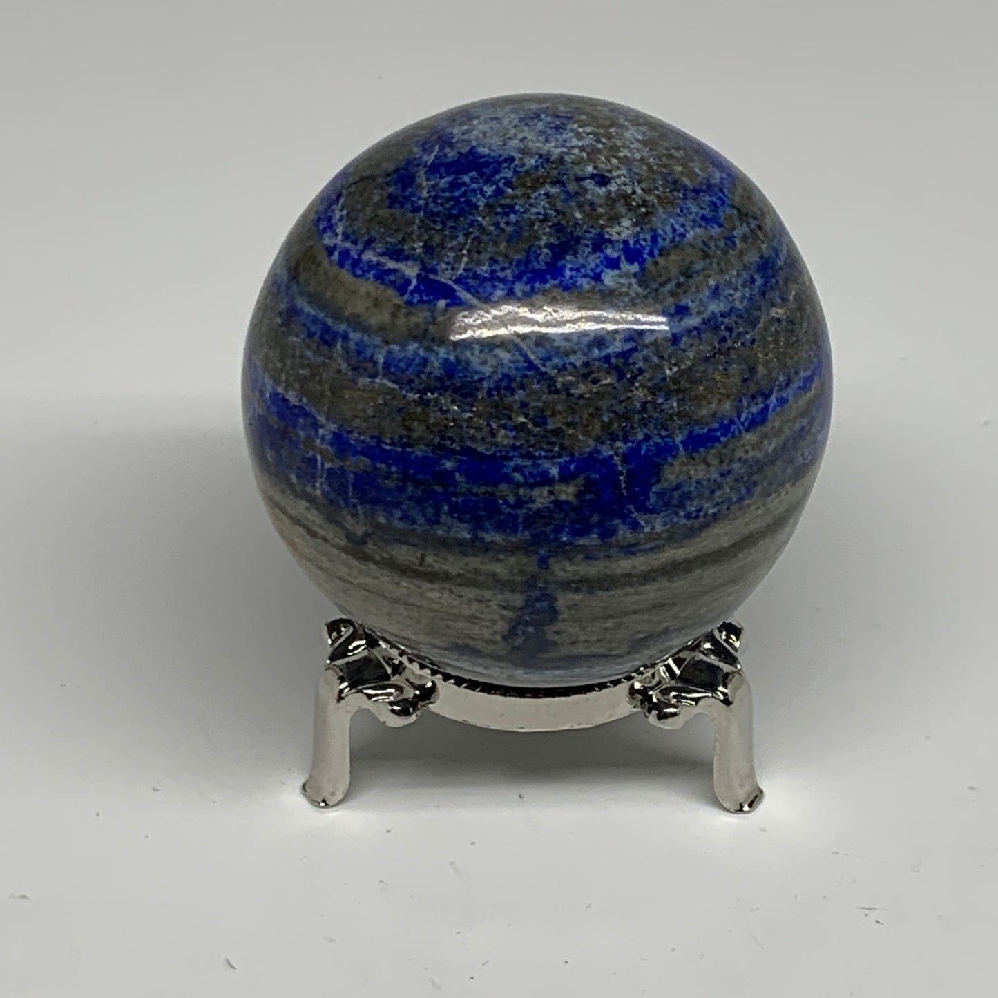 0.97 lbs, 2.6" (65mm), Lapis Lazuli Sphere Ball Gemstone @Afghanistan, B33203