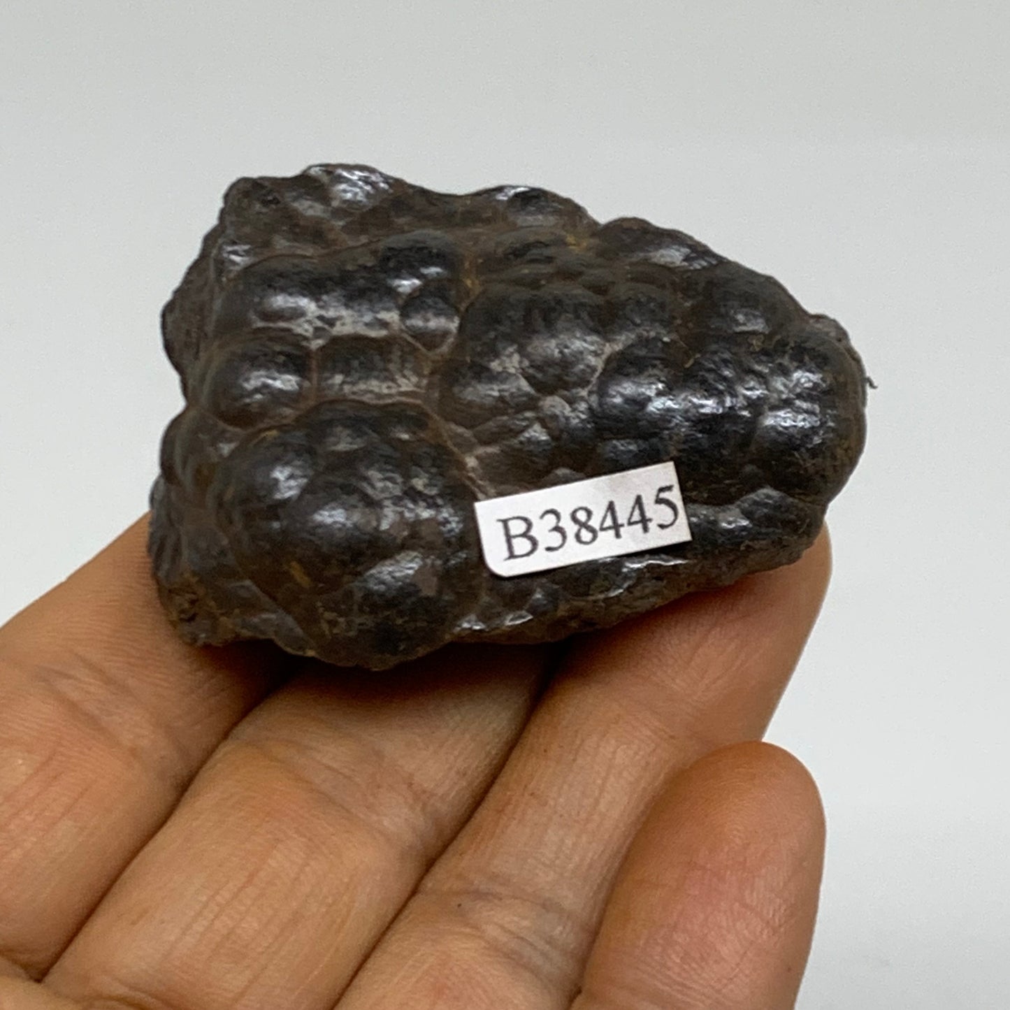 90.9g, 2.1"x1.6"x0.9", Rough Hematite Botryoidal Mineral Crystal, B38445