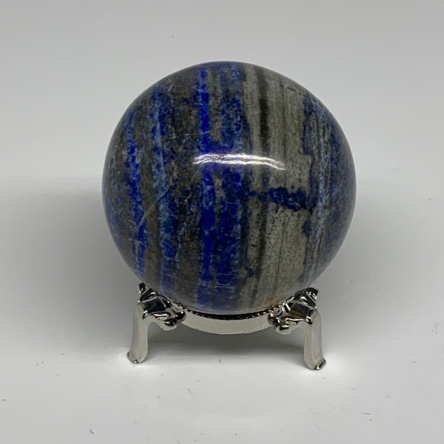 0.97 lbs, 2.6" (65mm), Lapis Lazuli Sphere Ball Gemstone @Afghanistan, B33203