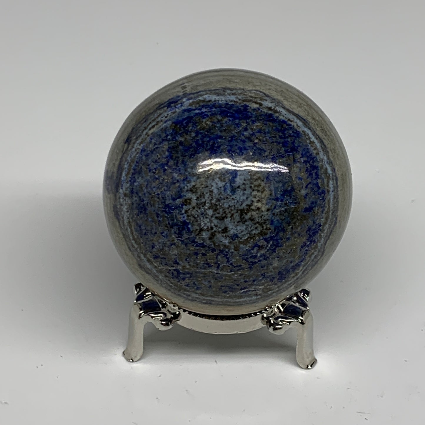 0.97 lbs, 2.6" (65mm), Lapis Lazuli Sphere Ball Gemstone @Afghanistan, B33203