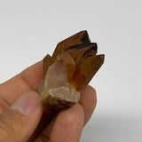 37.9g, 1.6"x1.9"x0.8", Orange Quartz Cluster Crystal Terminated @Brazil, B28903