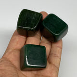 166.9g, 1.1"-1.2", 3pcs, Natural Nephrite Jade Tumbled Stone @Afghanistan,B31908