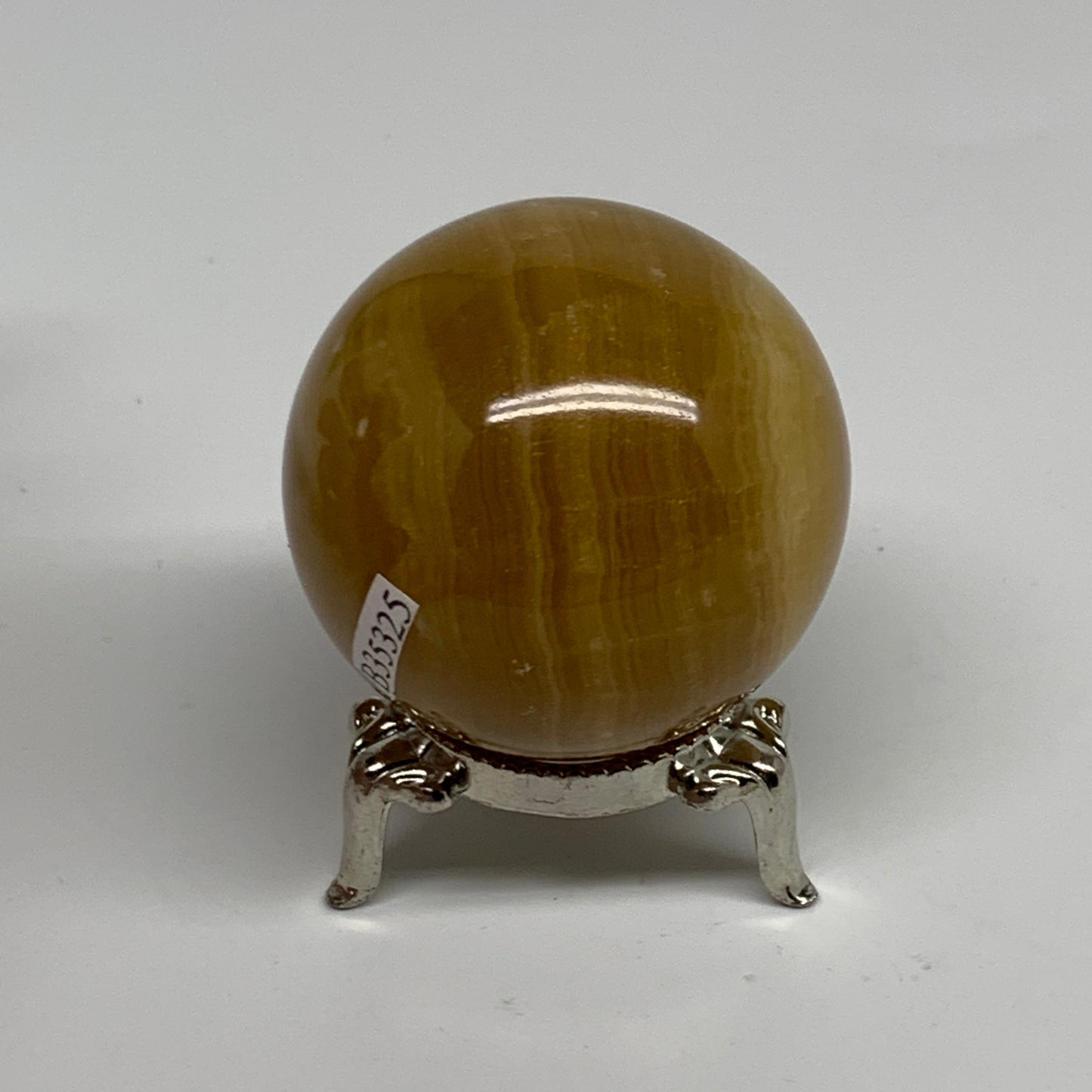 139.9g,1.8"(46mm), Honey Calcite Sphere Polished Gemstone, B35325