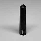 101.4g, 4.2"x0.9", Black Tourmaline Tower Obelisk Point @Brazil, B31218