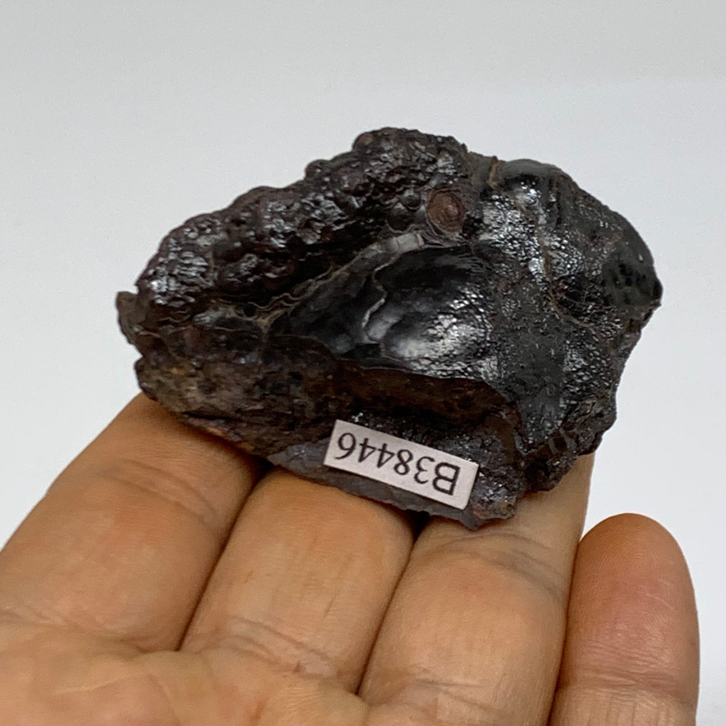 88g, 2.2"x1.5"x1.3", Rough Hematite Botryoidal Mineral Crystal, B38446