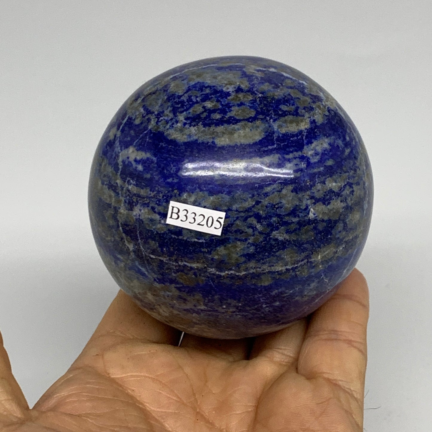 1.27 lbs, 2.8" (71mm), Lapis Lazuli Sphere Ball Gemstone @Afghanistan, B33205