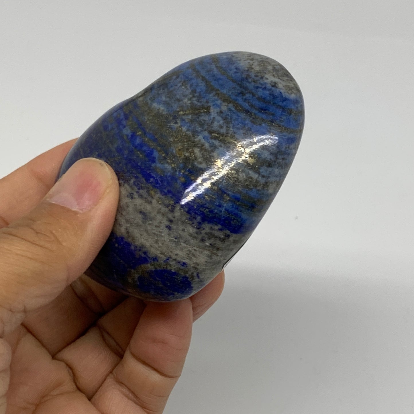 0.49 lbs, 2.6"x3"x1.2", Natural Lapis Lazuli Heart Polished Crystal, B36678