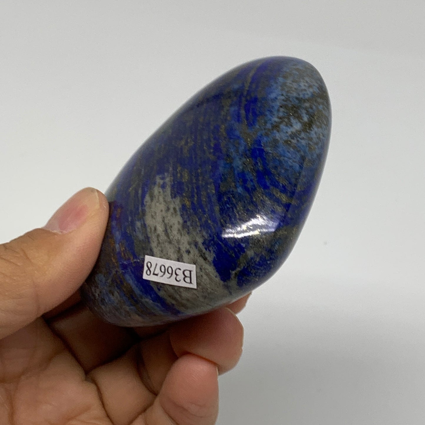 0.49 lbs, 2.6"x3"x1.2", Natural Lapis Lazuli Heart Polished Crystal, B36678